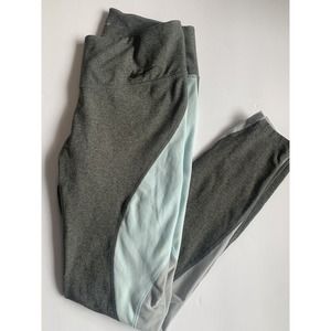 Womens‎ Nike Dri Fit Leggings Medium Gray White Baby Blue